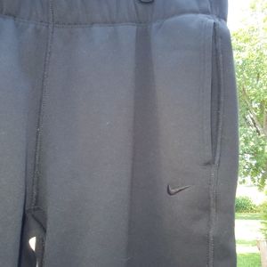 Nike fleece lined warm up pants L
